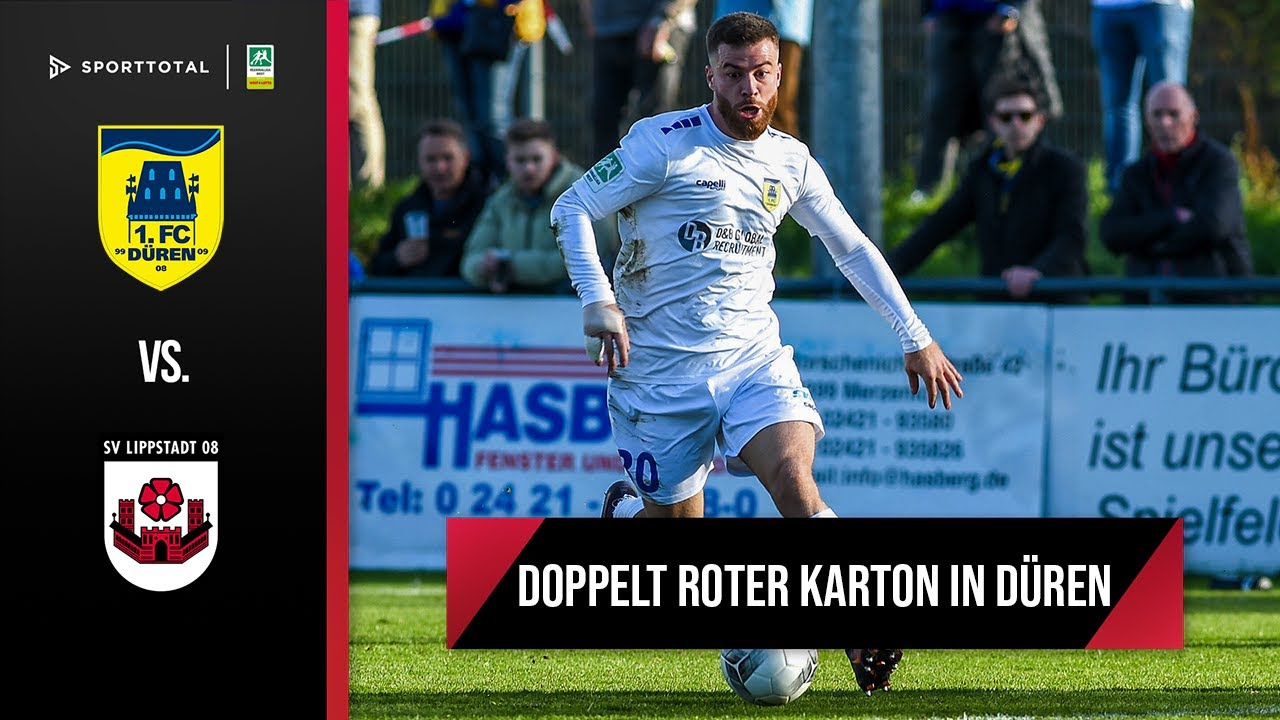 Déjà-vu: Wieder Platzverweise auf beiden Seiten | 1.FC Düren - SV Lippstadt 08 | Regionalliga West