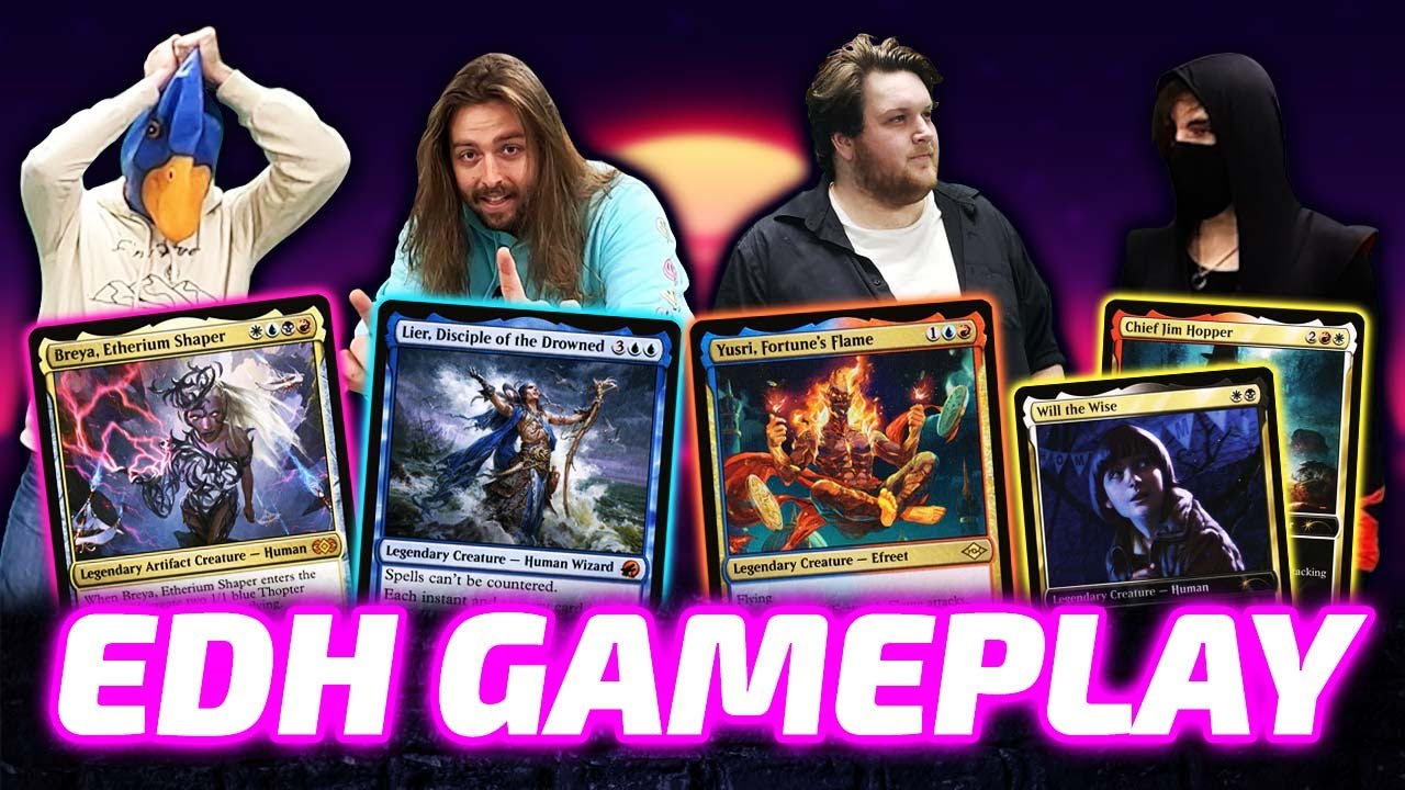 Breya vs Lier vs Yusri vs Will & Hopper [EDH/Commander, Magic The Gathering Gameplay 2022]