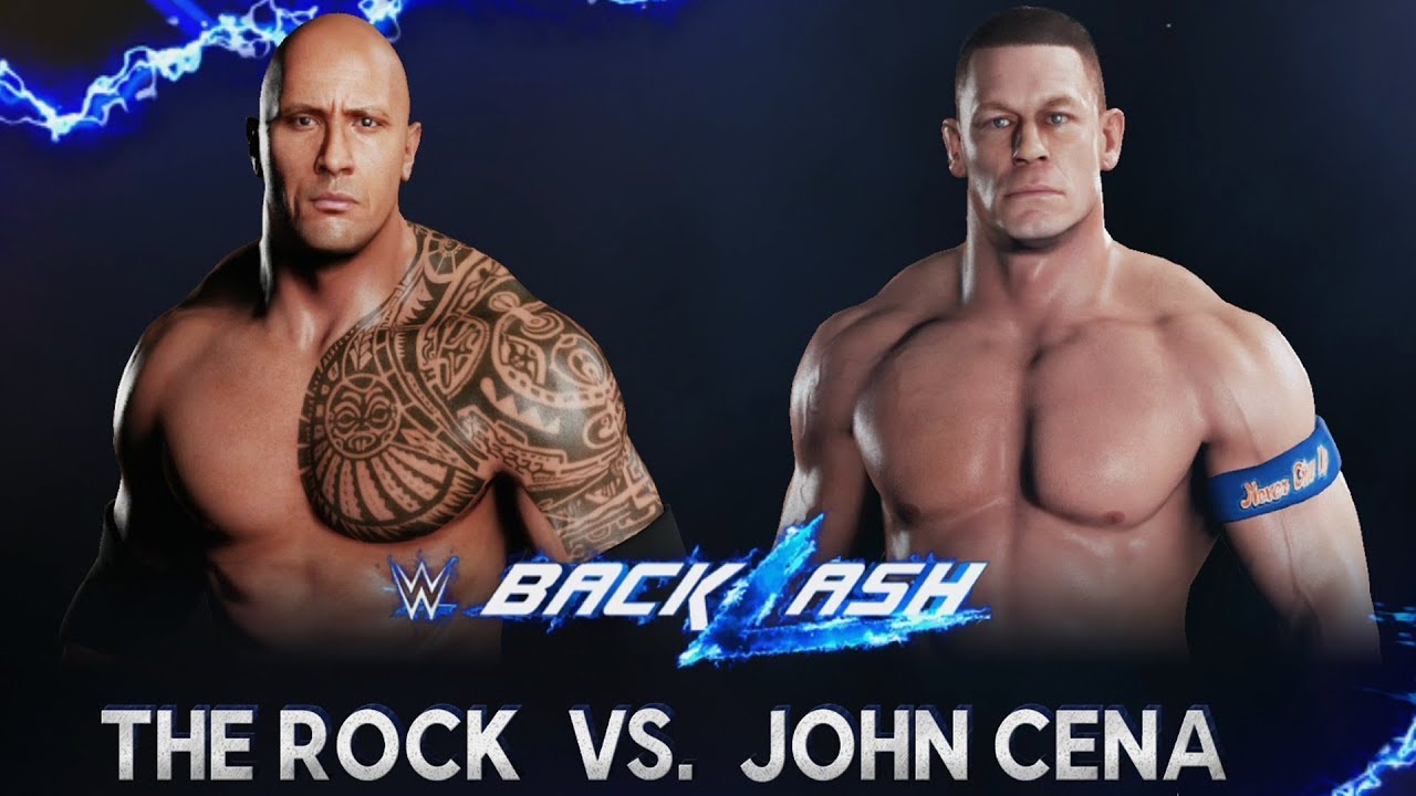 WWE 2K18 - The Rock vs John Cena - Gameplay (PS4 HD) [1080p60FPS]