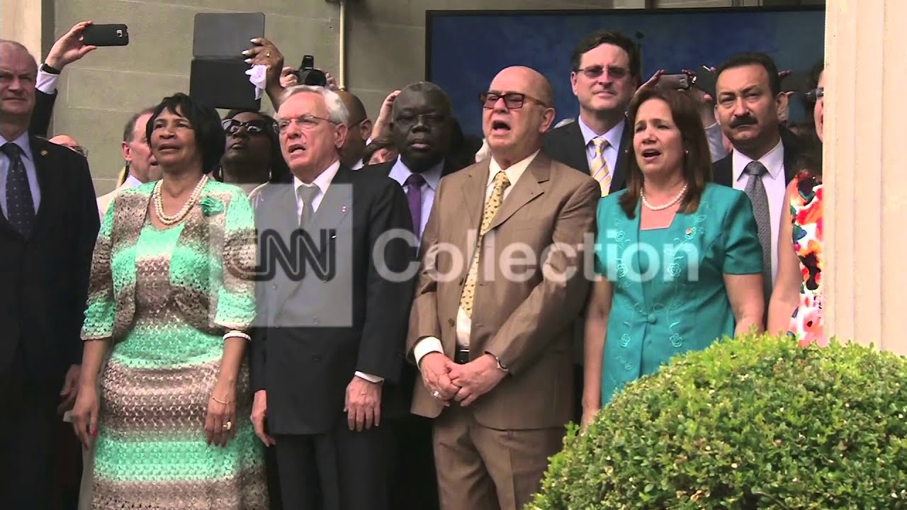 CUBA EMBASSY OPENING CEREMONY-NATL ANTHEM