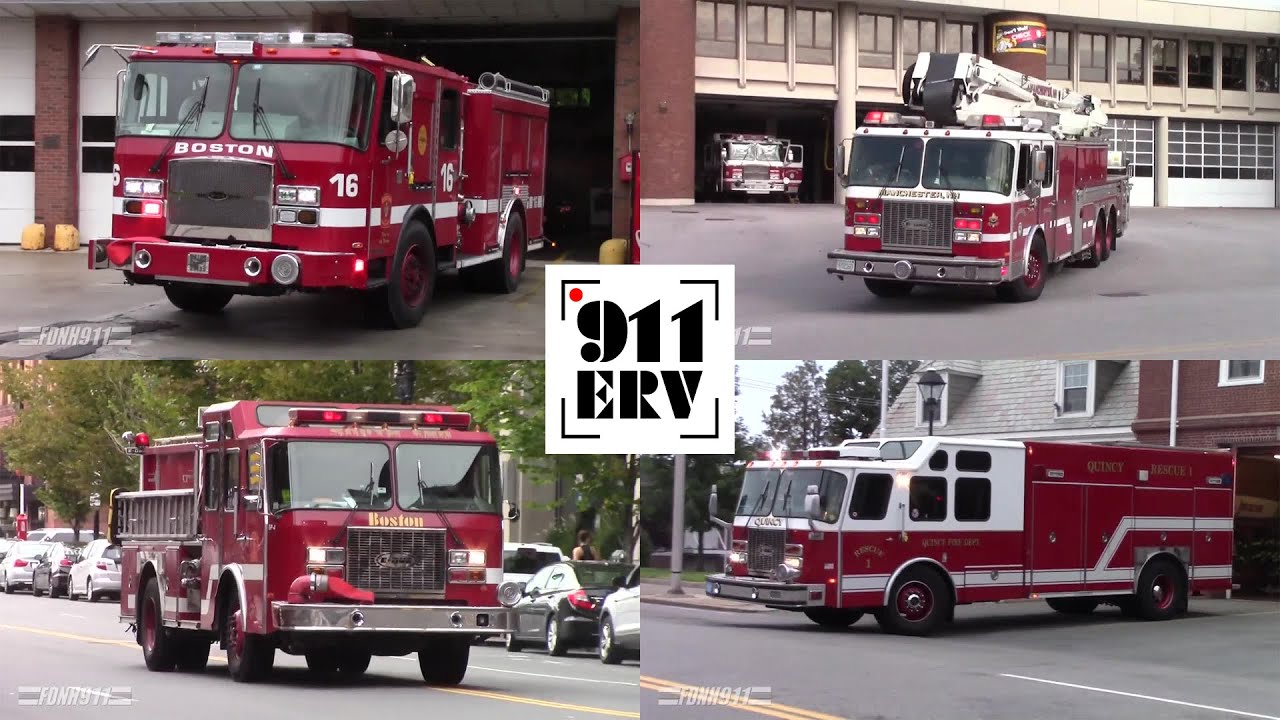 Fire Trucks Responding Compilation 4 | E-One Fire Trucks