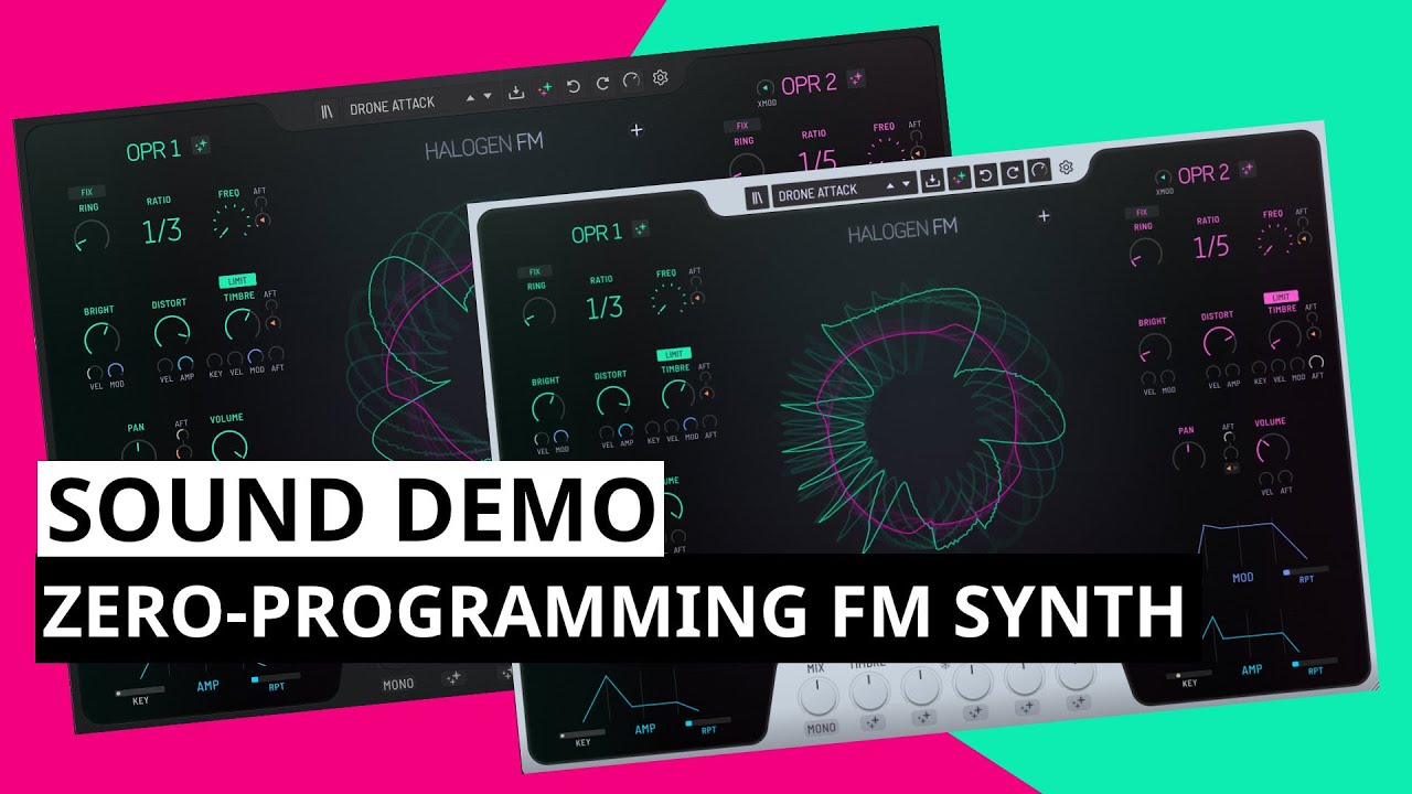 Gforce Software Halogen FM Sound Demo - The Zero Programming FM Synth | SYNTH ANATOMY