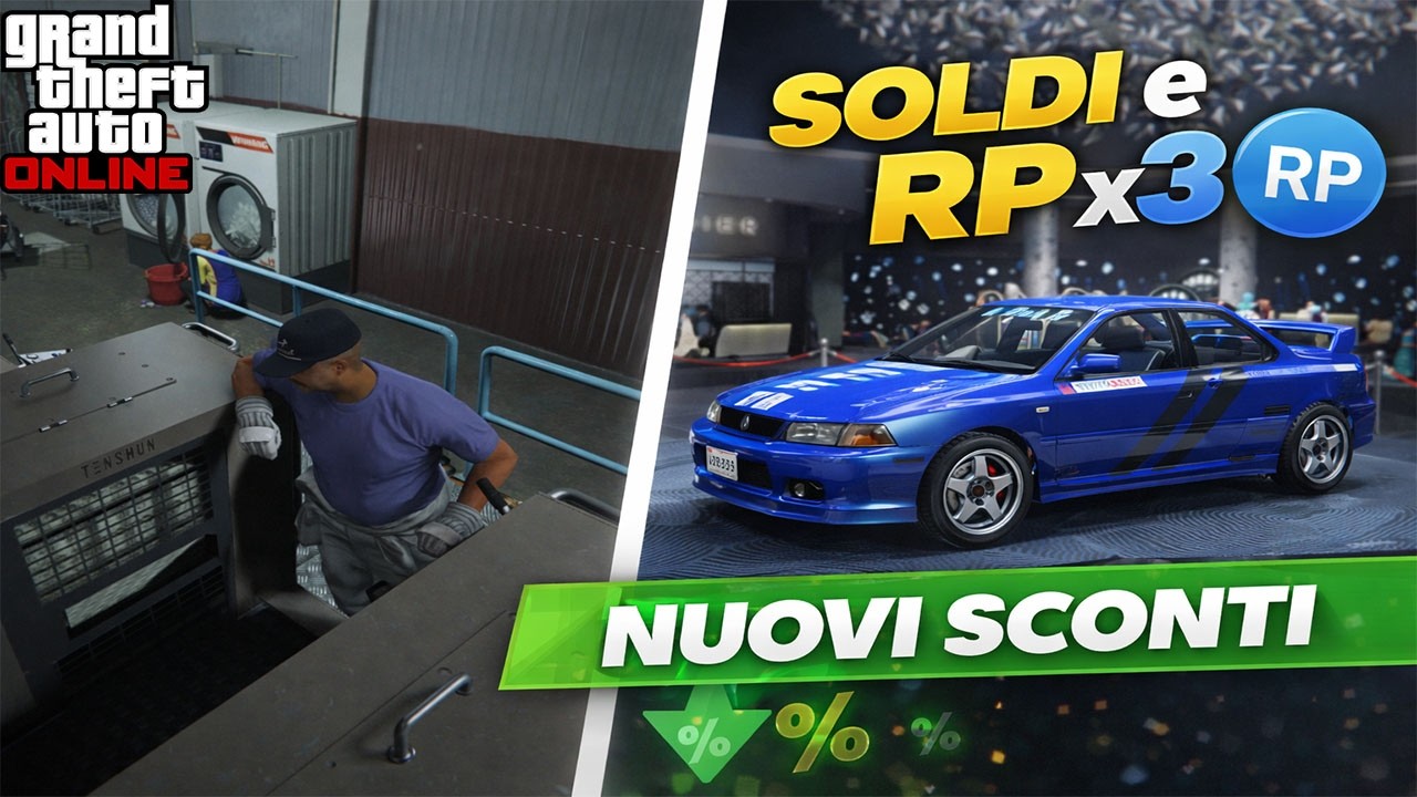 AGGIORNAMENTO SETTIMANALE SOLDI TRIPLI E NUOVI SCONTI SU GTA ONLINE
