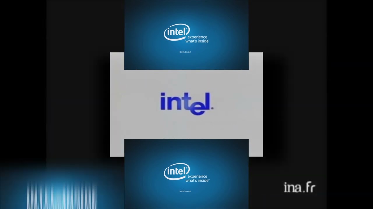 Intel Logo History Gadget Mix Scan