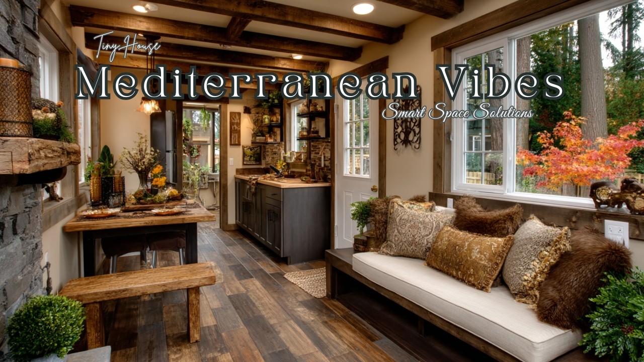 Tiny House Living with Mediterranean Vibes | Smart Space Solutions For Every Room