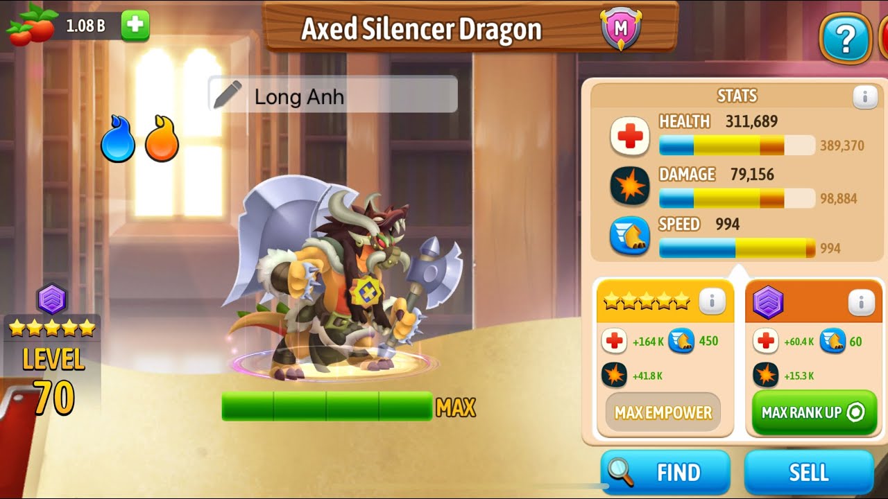 NHẬN SKIN AXED SILENCER | DRAGON CITY