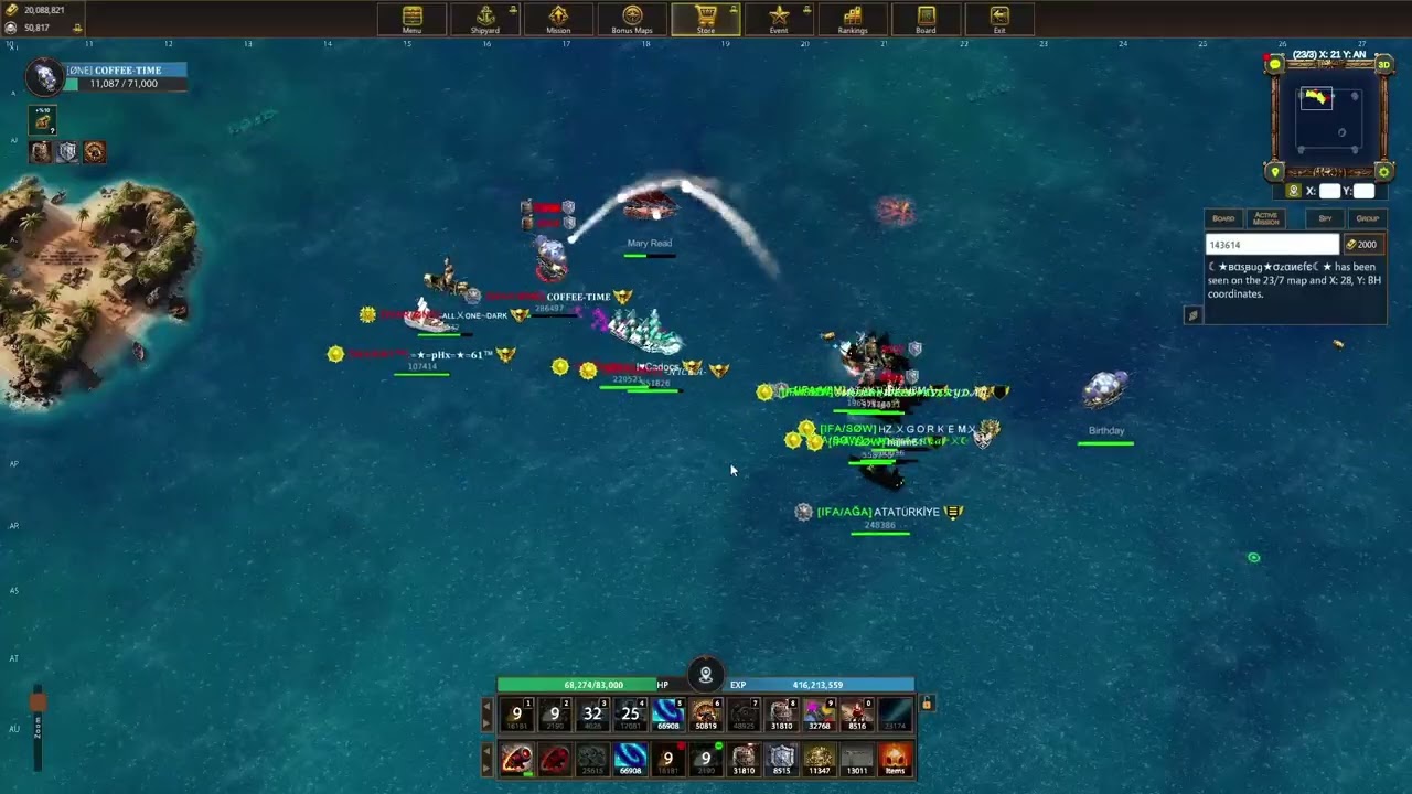 Battle of Sea 10 IFA Fighters  VS  61 ONE ŞAH RxL