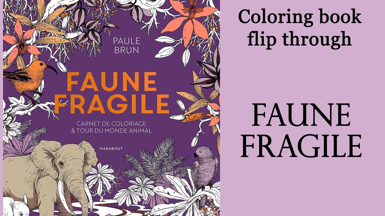 Faune fragile #Coloring book by  Paul Brun #adultcoloring #coloringbook