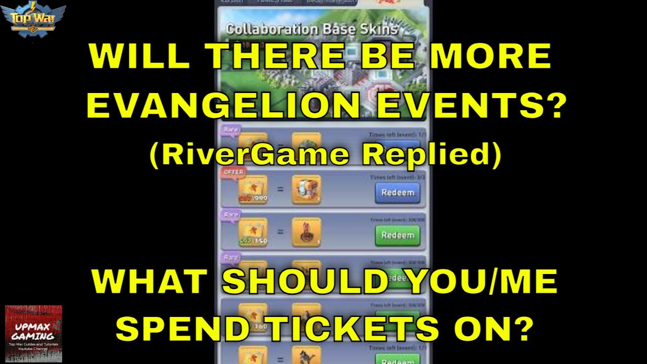 Top War - Is there going to be more Evangelion Events - What should I/You spend rewards on ?