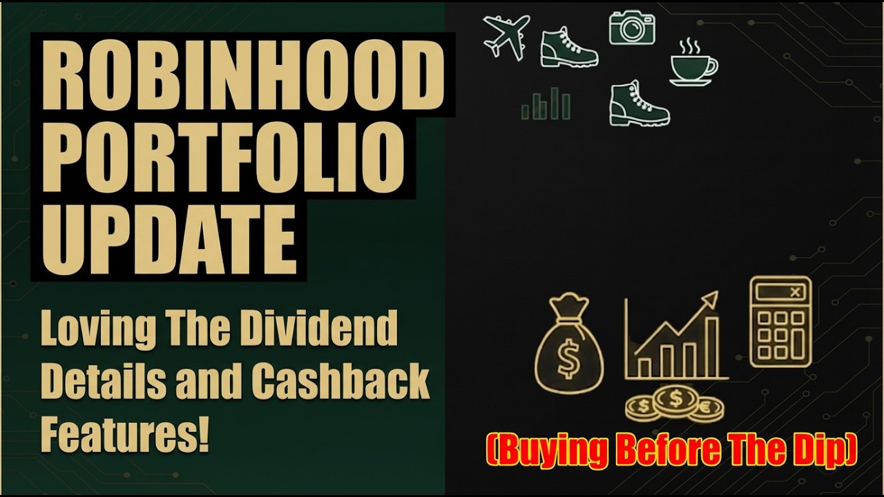 I'm LOVING my Robinhood Portfolio With Awesome DIVIDEND and CASHBACK Details!