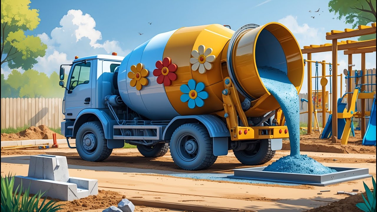 Bager i drugari grade igrali&scaron;te za decu 🚧🦺 🚜 🚛 🏗