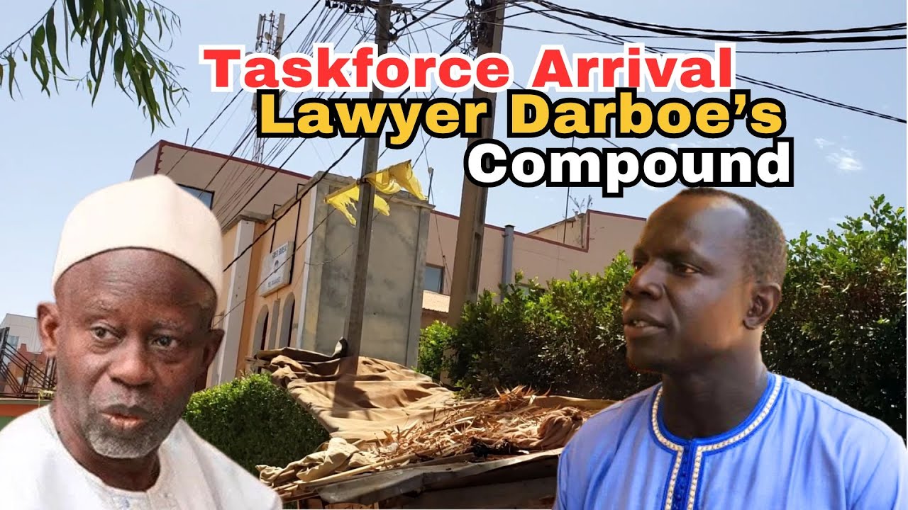 Taskforce Arrival at lawyer Darboe's Pipline Residence.