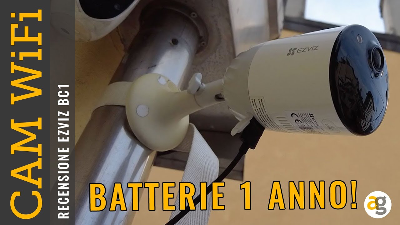 TELECAMERE WiFi con BATTERIA da 1 ANNO e VISIONE NOTTURNA TOP. Recensione EZVIZ BC1