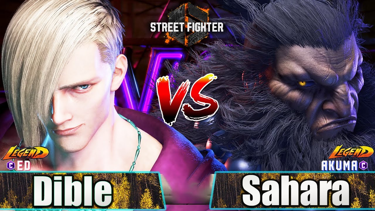 SF6 🔥Dible (ED)  Vs  Sahara (AKUMA) 🔥Best High Level Gameplay🔥Sf6 DLC Replays🔥