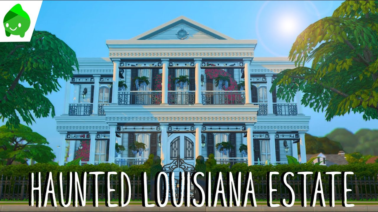Haunted Louisiana Estate 👻 // Sims 4: Paranormal Speed Build
