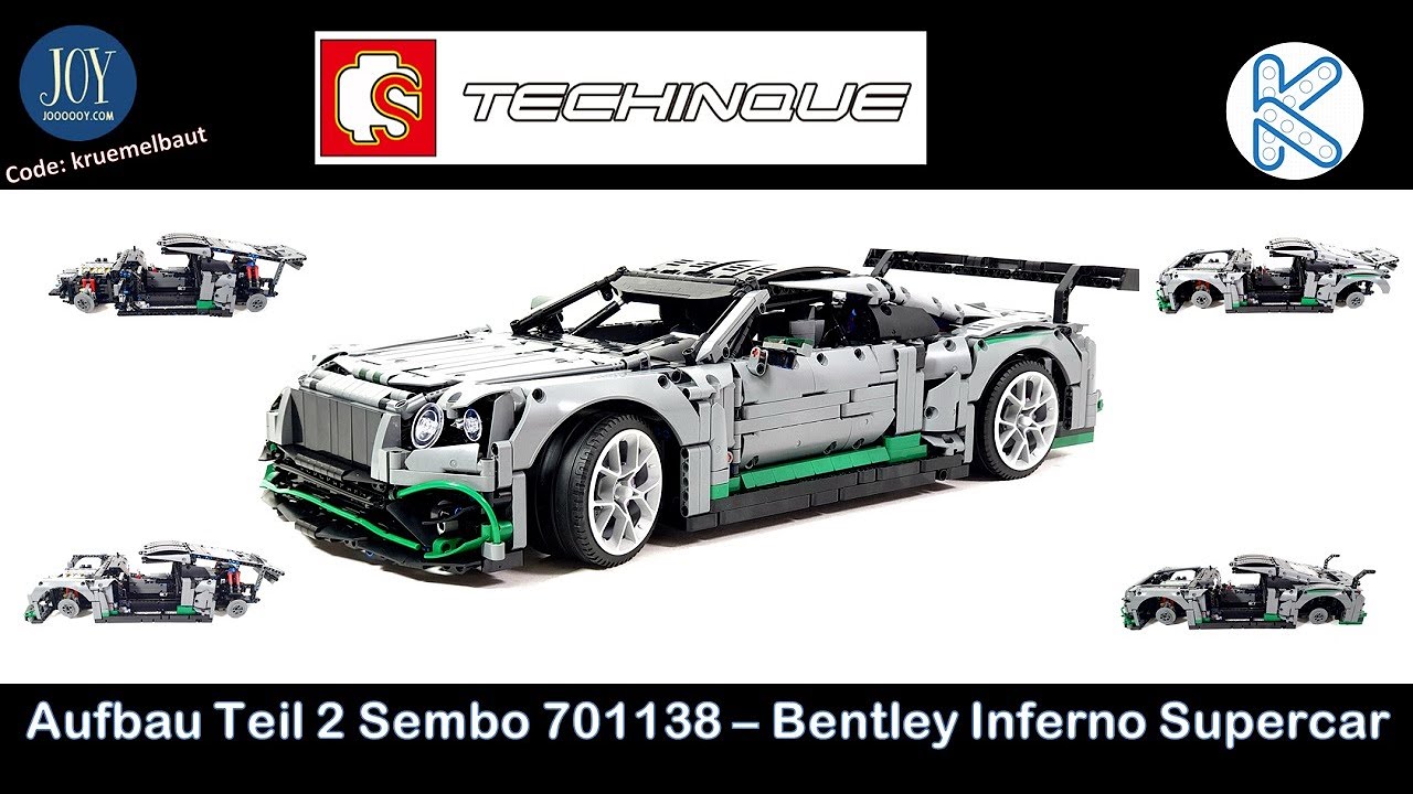 Aufbau Teil 2! Sembo 701138 -  Inferno Supercar ( Bentley Continental GT3 )