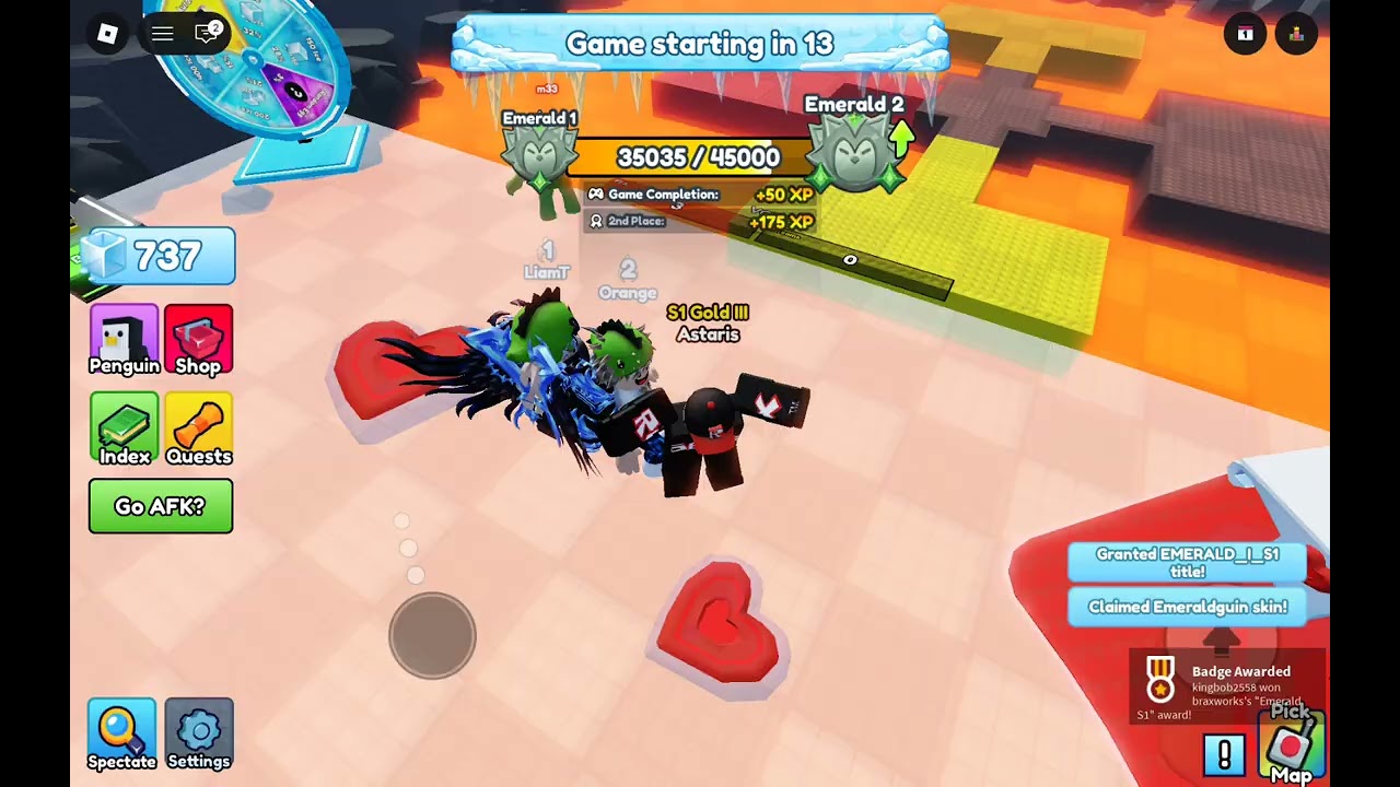Getting Emerald 1 in Roblox Knockout