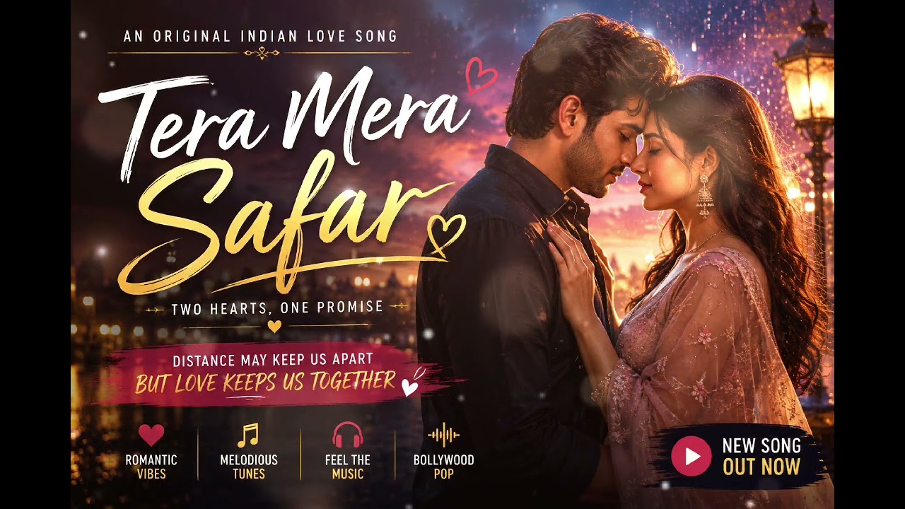 Tera Mera Safar ❤️ | Hindi Love Song | Romantic Bollywood Song | Indian Music 2026