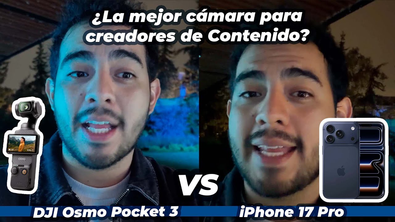 ¿Qué es mejor para hacer videos en Youtube? | iPhone 17 Pro vs DJI Osmo Pocket 3