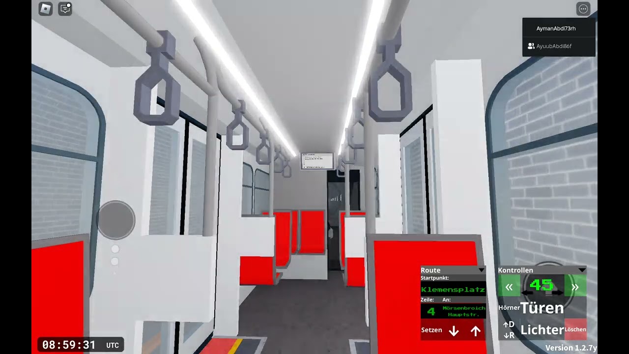 MVB Roblox Markustowner Verkehrsbetriebs Linie 4 Mörsenbroich Hauptstraße bis Klemensplatz 27-11-24