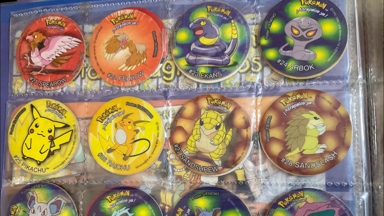CACERÍA GEEK TAZOS TAPS POKÉMON ORIGINALES