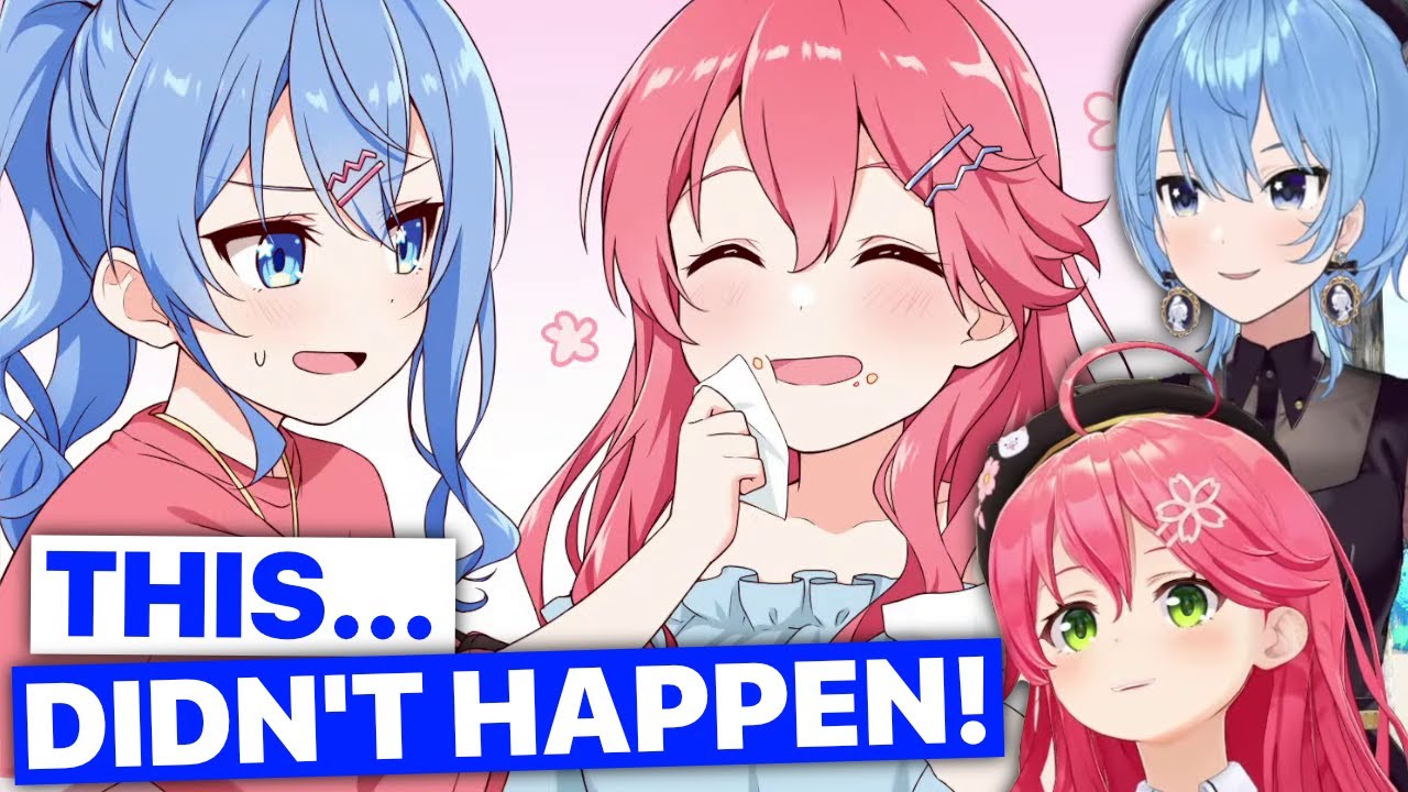 MiComet Tee-tee Moment That DIDN'T Happen (Hoshimachi Suisei & Sakura Miko / Hololive) [Eng Subs]