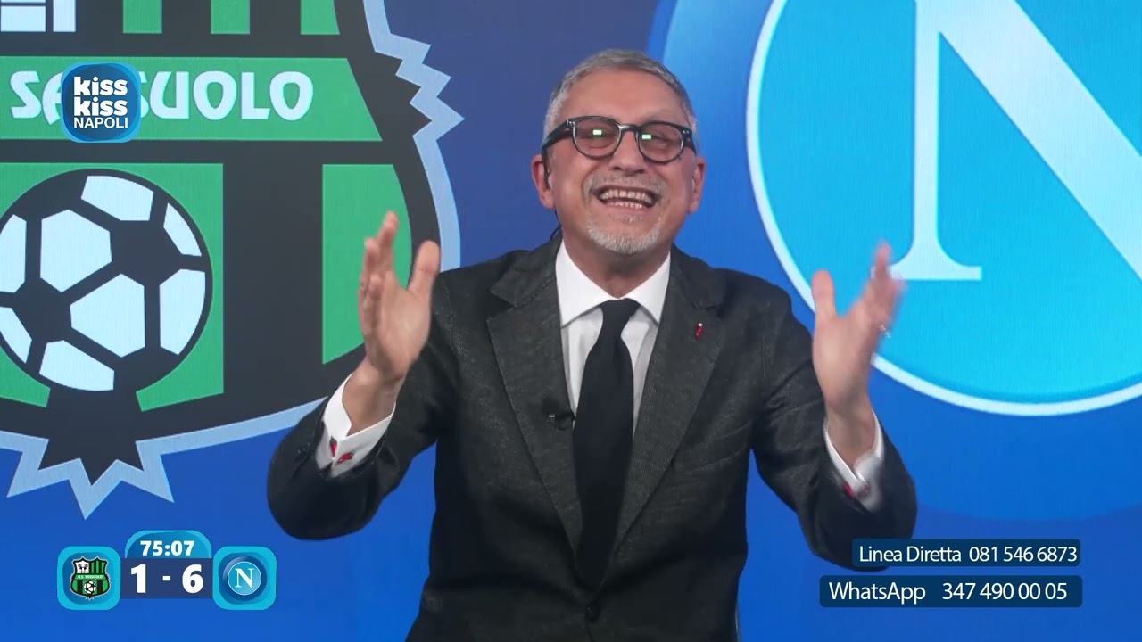 SASSUOLO-NAPOLI 1-6 | LIVE REACTION CARLO ALVINO | KISS KISS NAPOLI