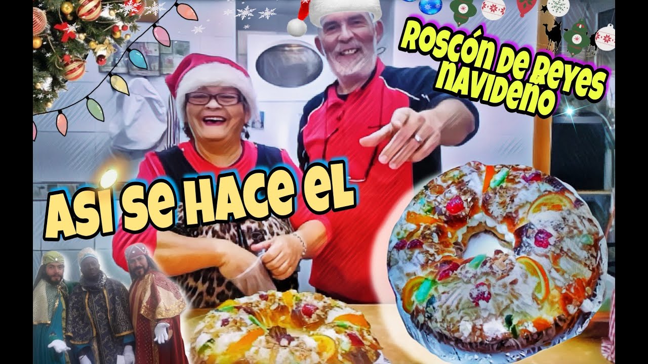 Como hacer roscon de reyes casero auténtico y fácil RECETA FACIL DULCE NAVIDEÑO receta roscón
