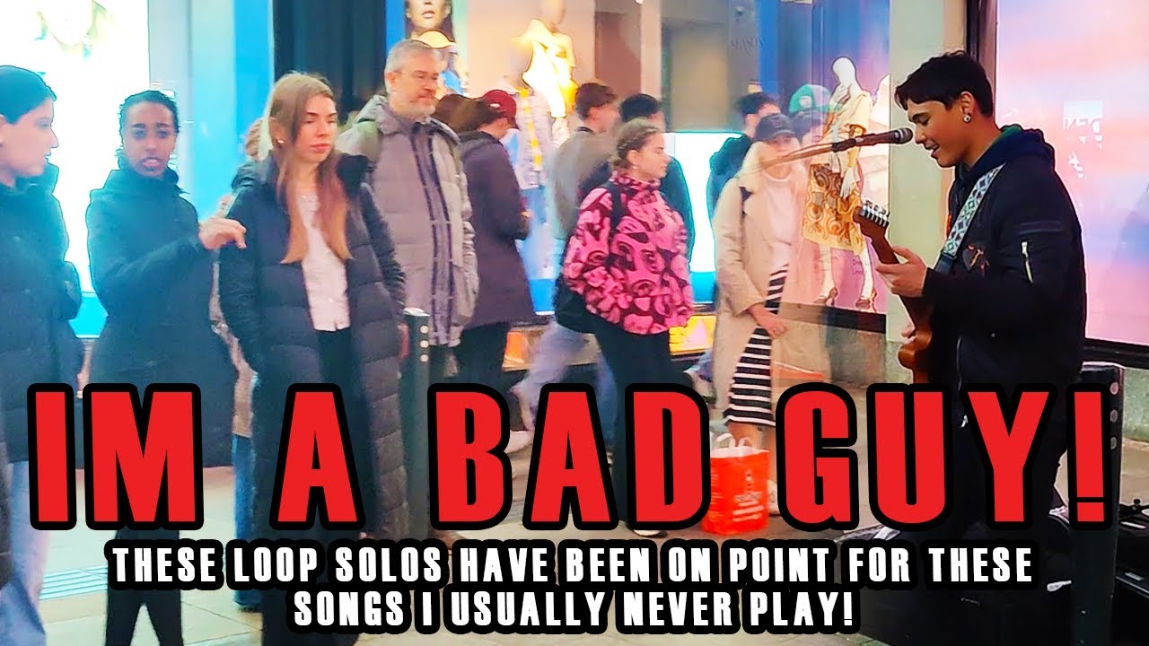 GUITAR SOLO JAM: 'Bad Guy - Billie Eilish' BUSKING SESSION!