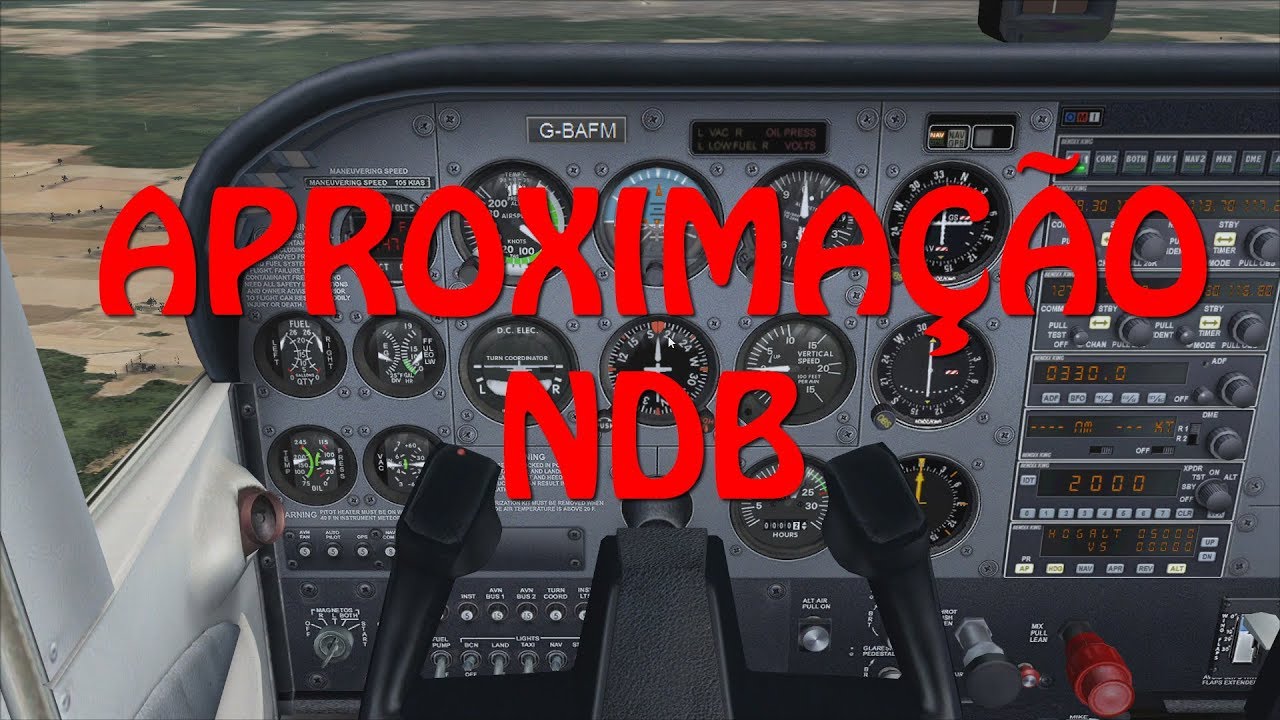 FSX Steam Edition - Aproximação por NDB com Limbo Fixo