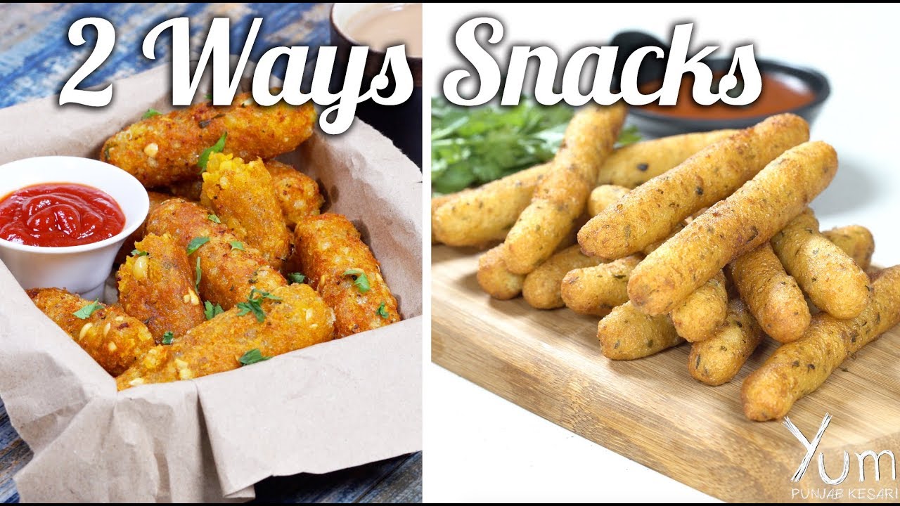 2 Ways Snacks | Sabudana Fingers | Potato Rava Fingers | Fingers Recipe