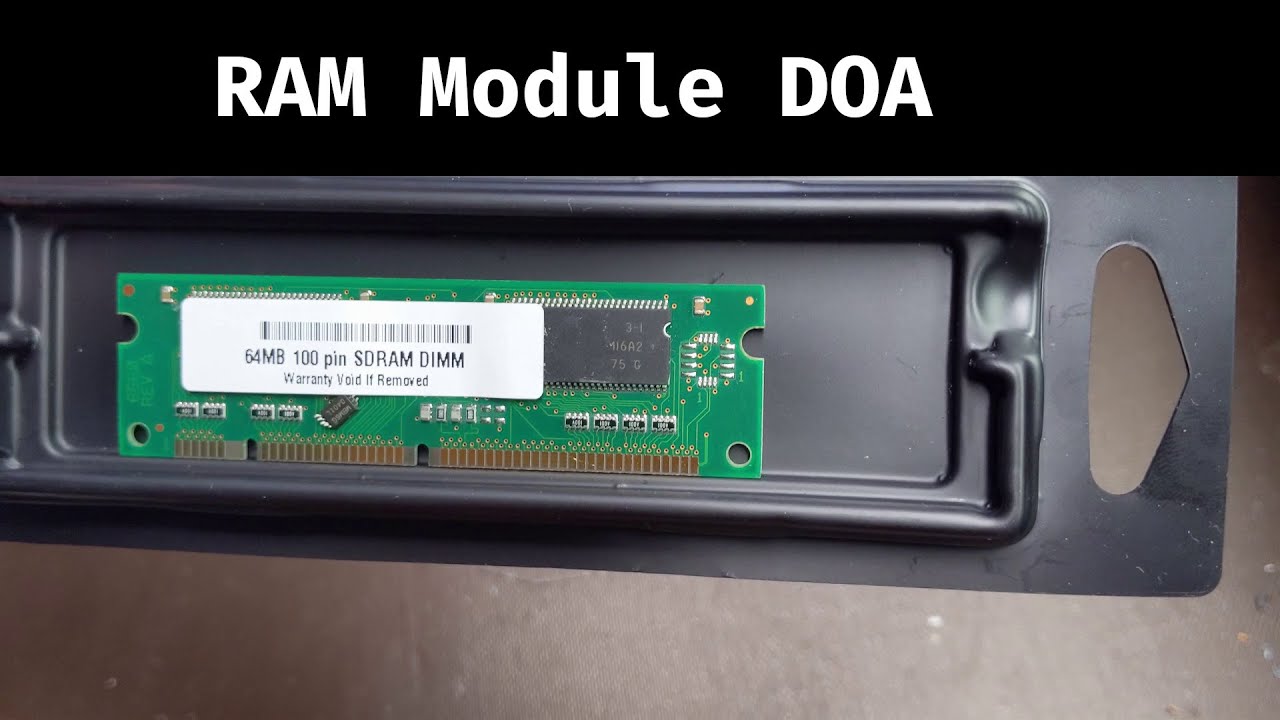 HP LaserJet RAM module DOA - Can We Fix It?