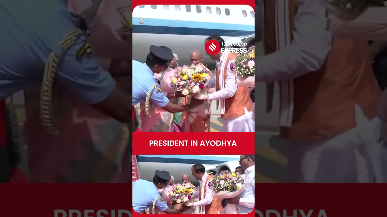 President Droupadi Murmu in Ayodhya | Received by CM Yogi Adityanath