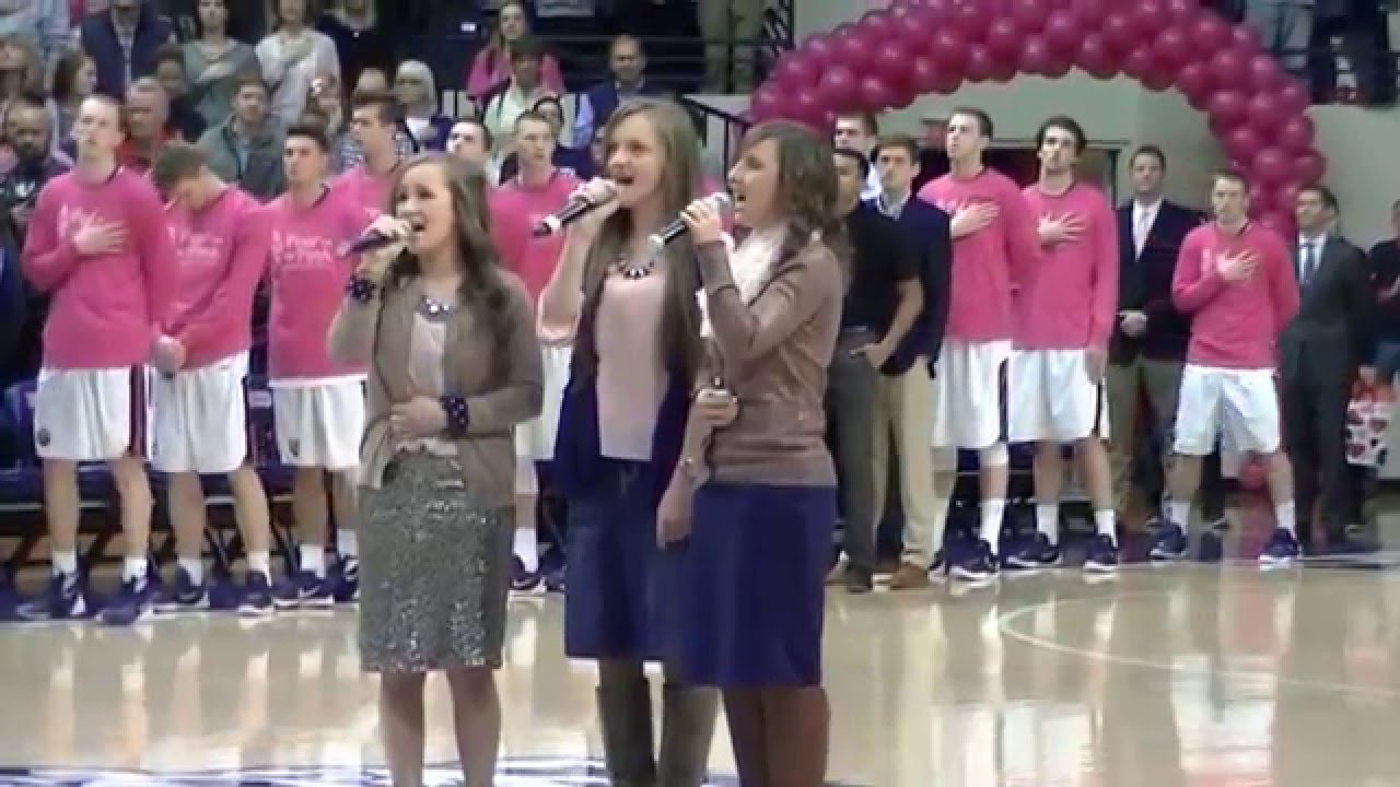 The Agee Sisters -National Anthem- Belmont University- Feb 2016