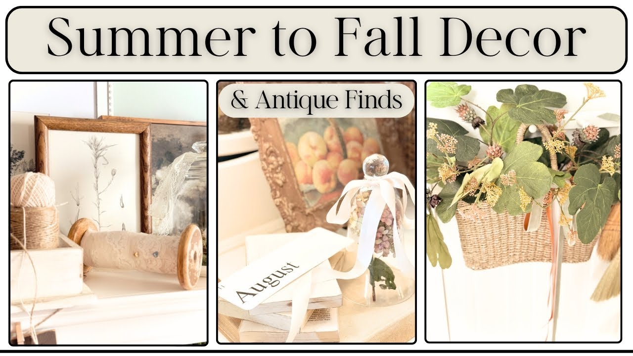 Early Fall Decorating Ideas | Styling Antique & Thrift Finds for Fall | Styling Small Cozy Spaces