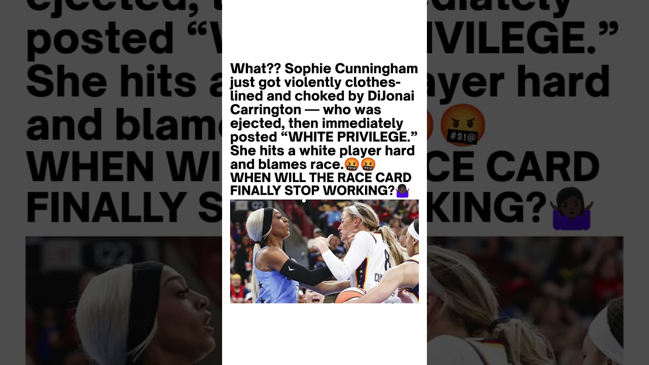 Sophie Cunningham Incident Sparks WNBA Controversy