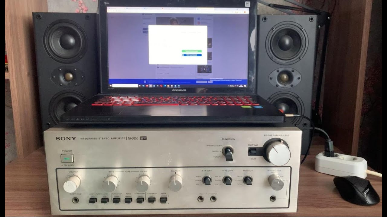 Усилитель Soni TA-5650, первое включение!