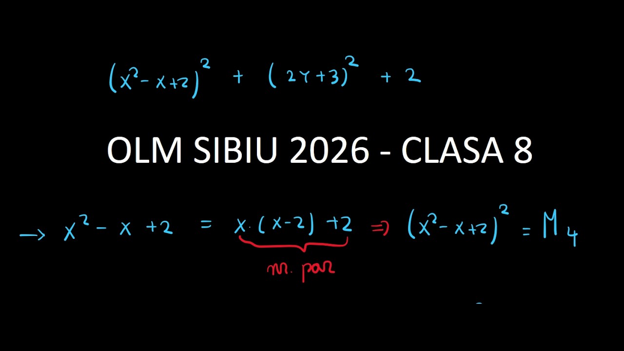 Olimpiada Locala Sibiu 2026 Clasa 8
