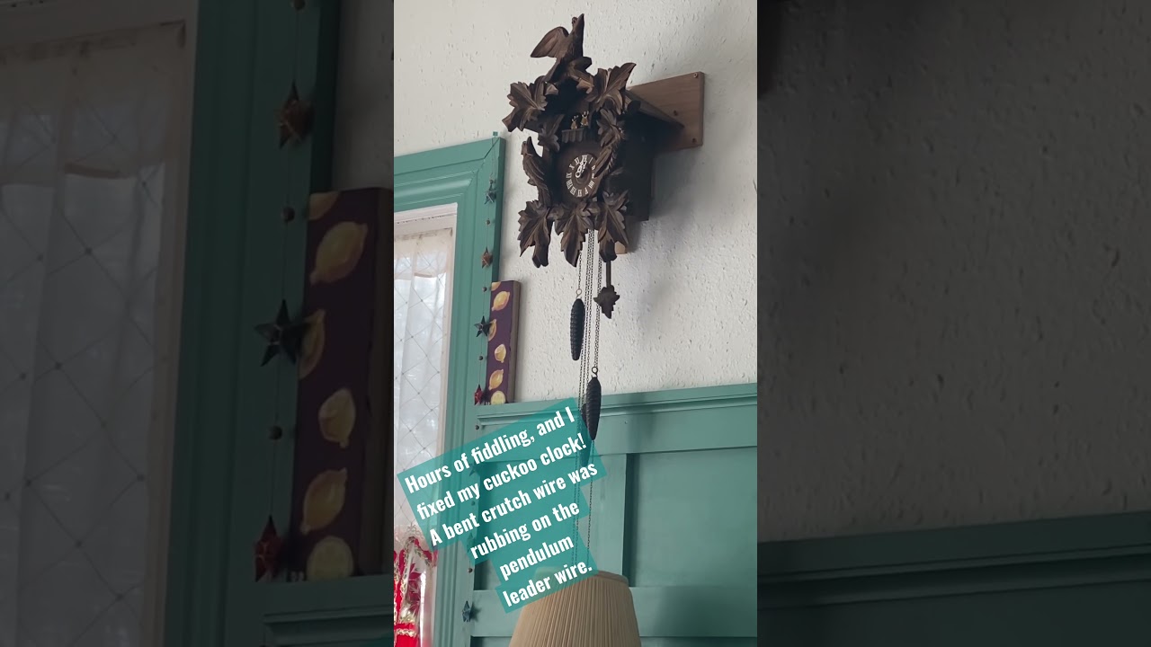 Fixed my Black Forest Cuckoo Clock!