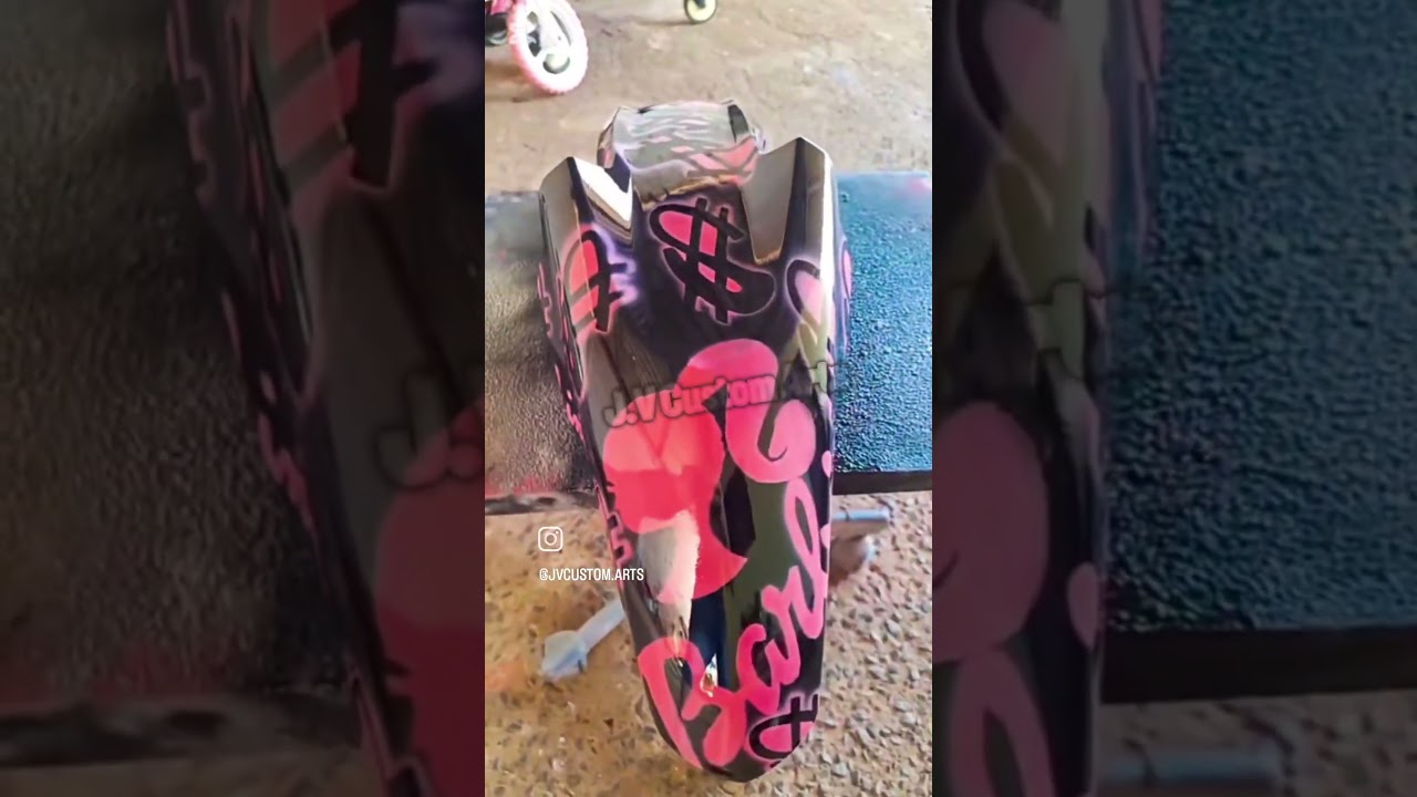 Paralama da 160cc, Modelo Barbie e Alerquinn, para Aquelas que são amantes das 2 rodas!!!