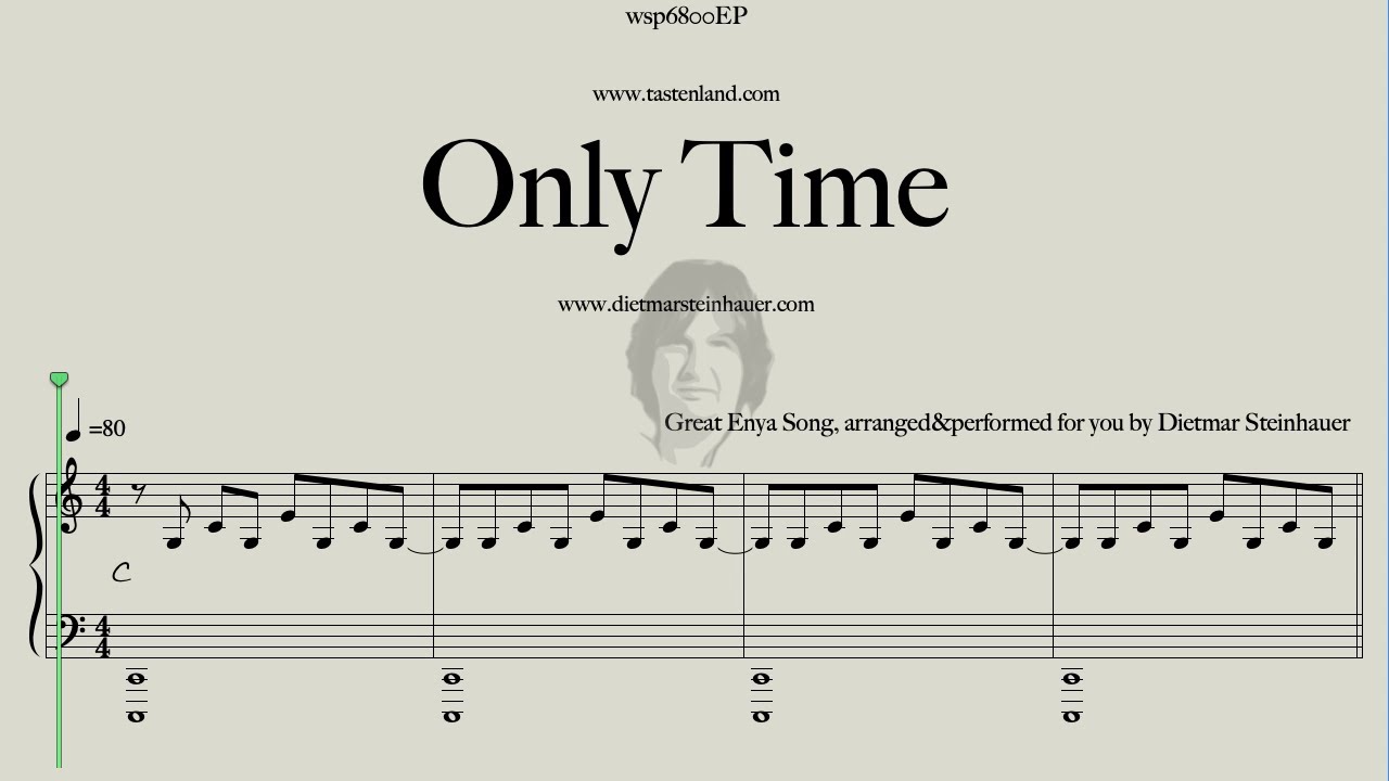 Only Time  -  Enya  -  Easy Piano