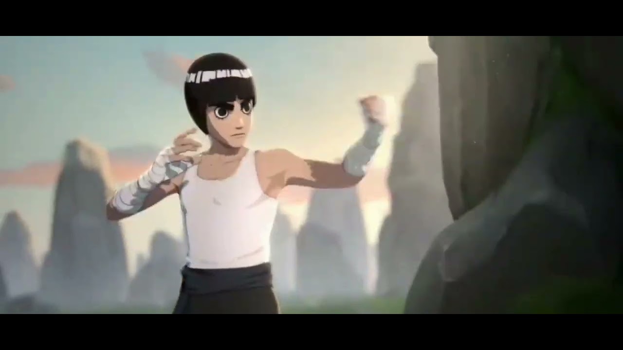Rock Lee doğada eğitim yapıyor