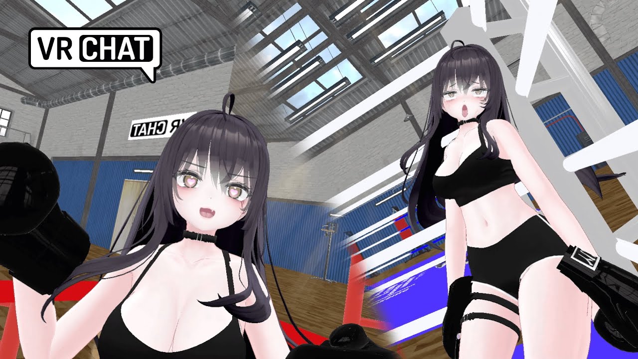Fun in the ring with an unpredictable boxer VRchat POV BOXING