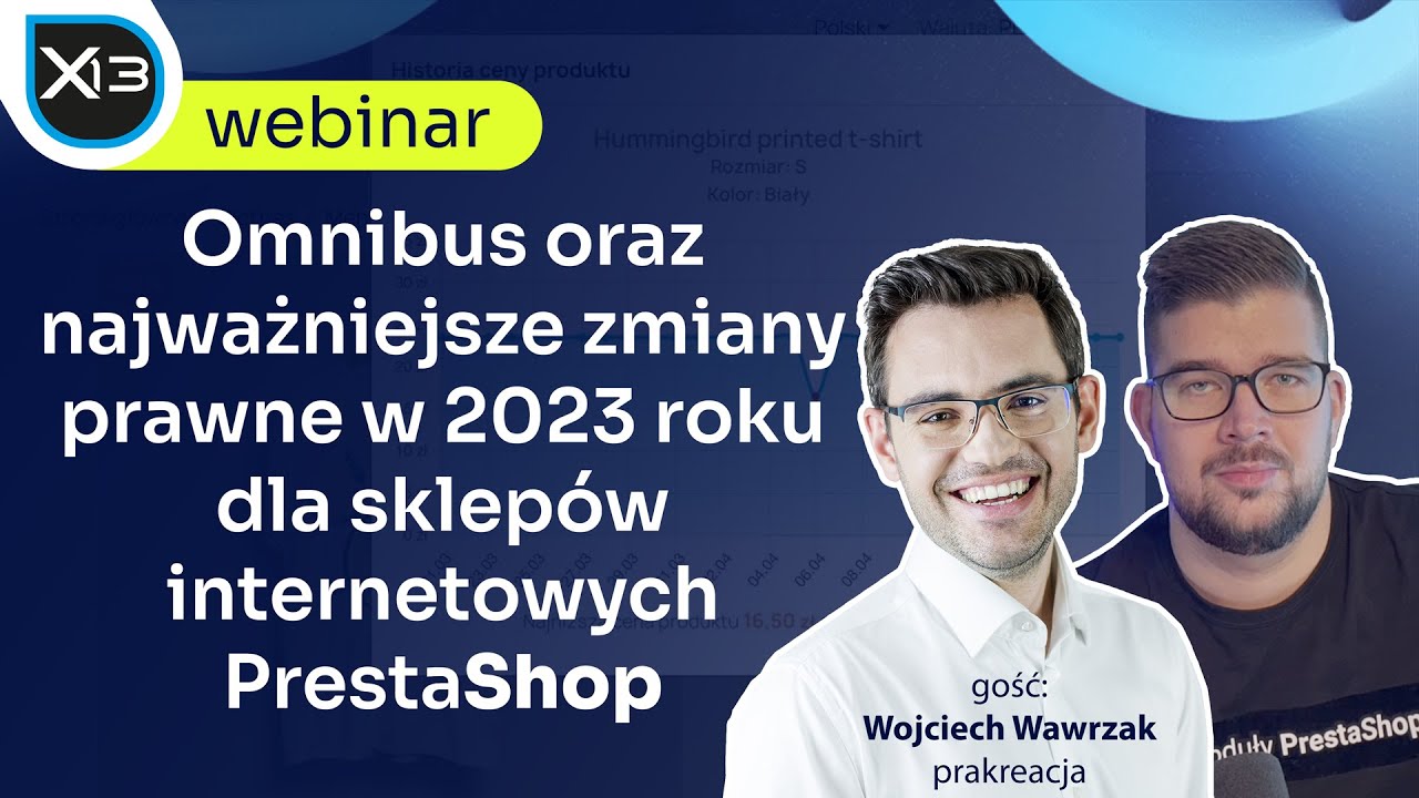 Omnibus oraz najważniejsze zmiany prawne w 2023 roku dla sklepów internetowych PrestaShop [webinar]