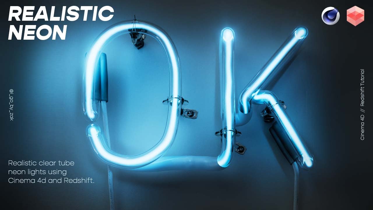 Realistic Neon in Cinema 4D and Redshift