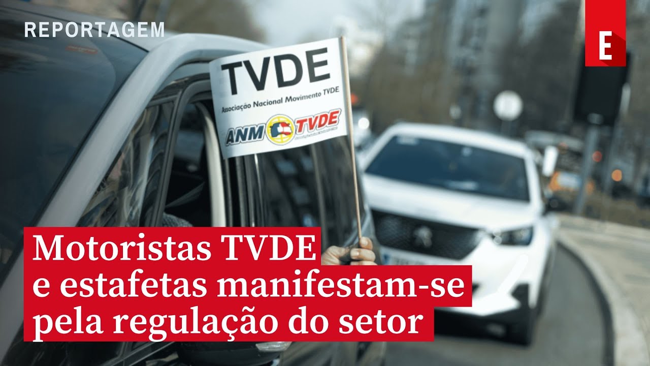 Motoristas TVDE e estafetas manifestam‑se pela regulação do setor | ESQUERDA.NET