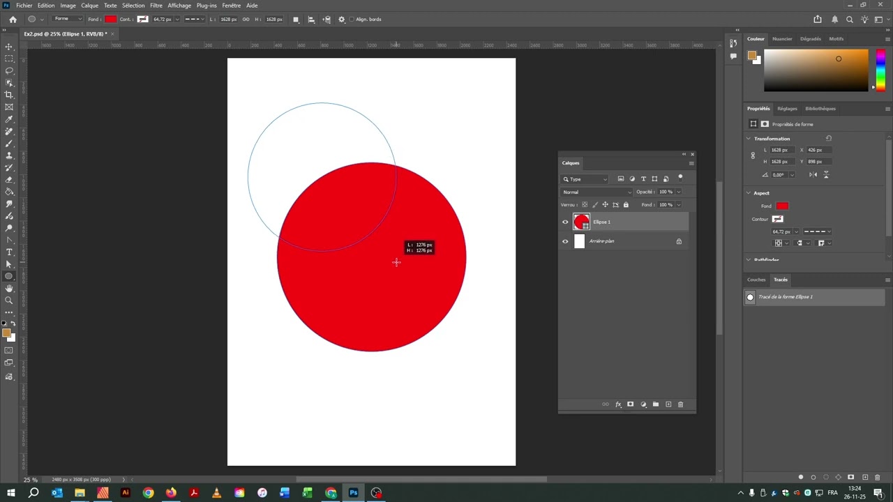 7.Photoshop / Les calques -  Outil Forme