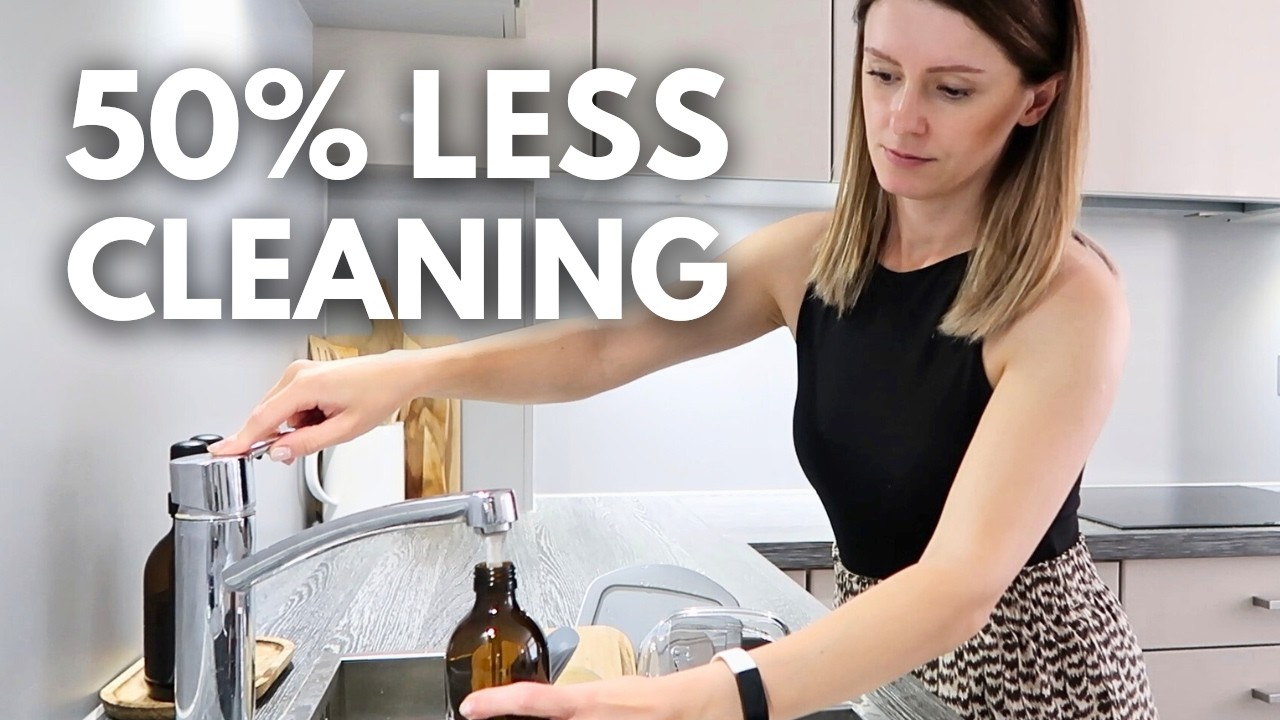 Minimalist Cleaning Routine for 50% LESS CLEANING 🧽 Simple Cleaning Habits