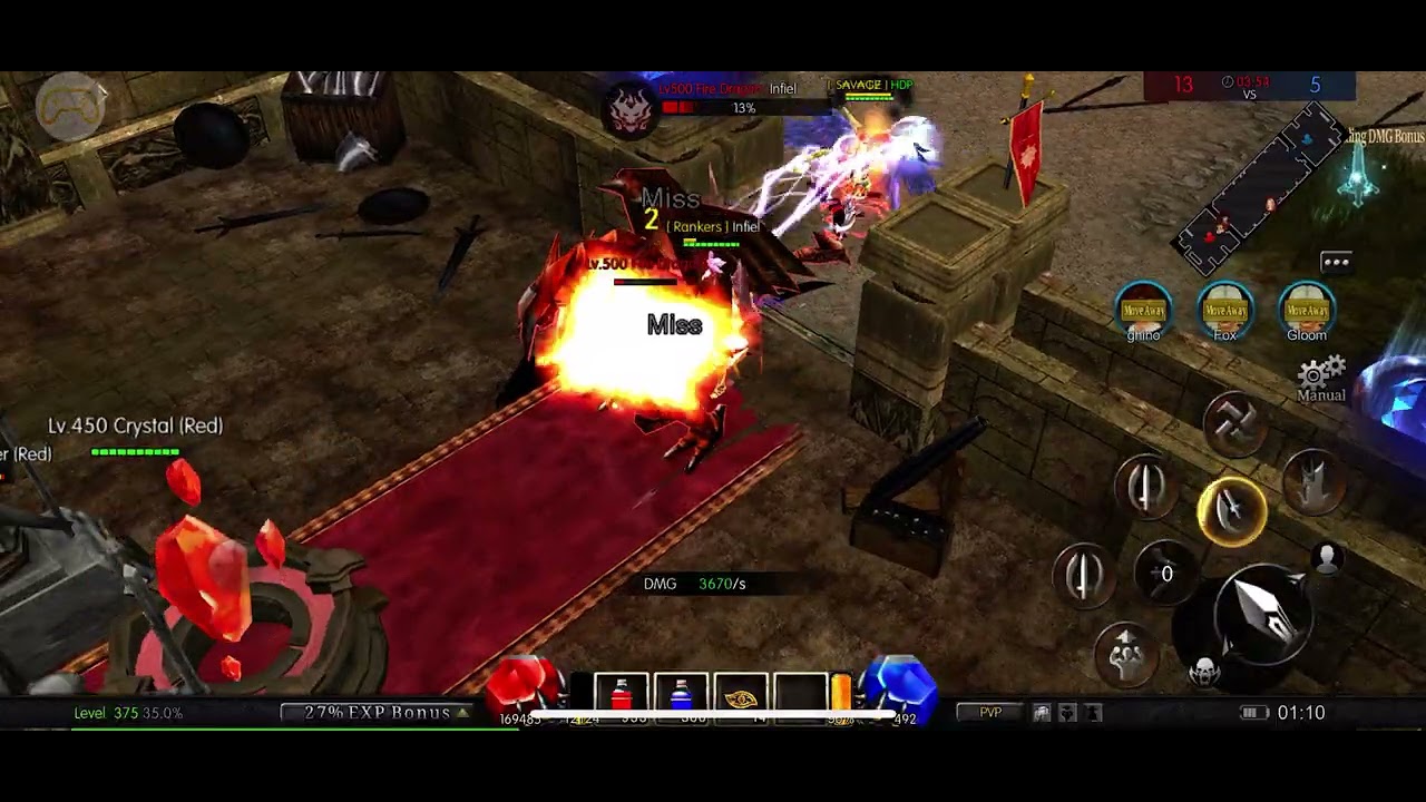 Bk infiel fu damage pvp cros 3v3 
