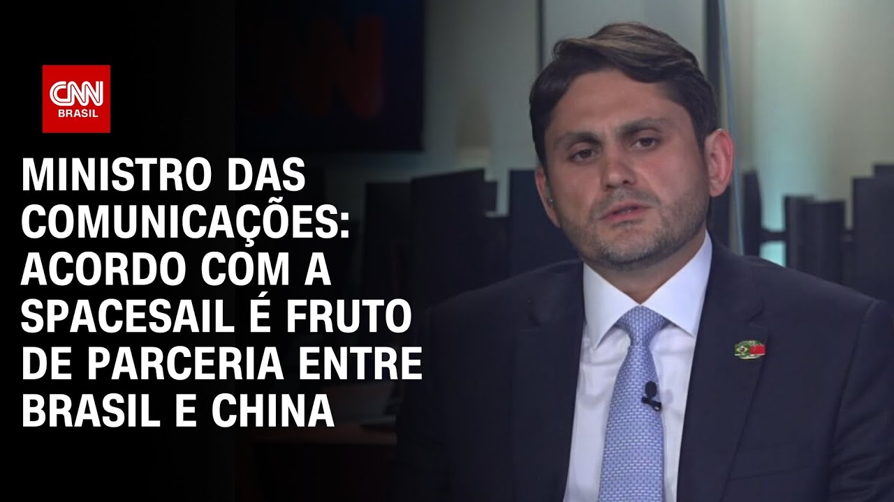 Ministro das Comunica&ccedil;&otilde;es: Acordo com a SpaceSail &eacute; fruto de parceria entre Brasil e China | CNN 360